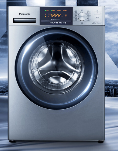 松下（Panasonic）全自動滾筒洗衣機(jī)8公斤BLDC變頻電機(jī)99.99%除菌泡沫凈節(jié)能洗家用筒自潔銀色 XQG80-3GYEA/ESN81